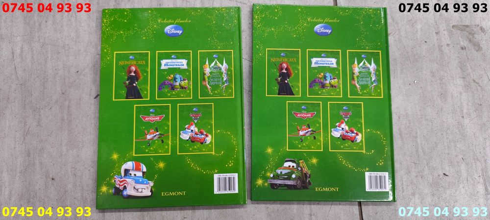 carte carti colectia disney verde EGMONT 2 vol. pret pe ambele