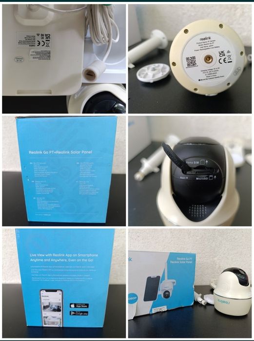 CCTV 4 camere supraveghere wireless Reolink GO PT IP 4G solar panel hd