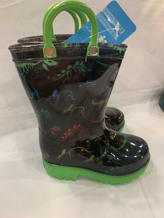 Cizmulite de cauciuc ZOOGS cu dinozauri pentru copii mici