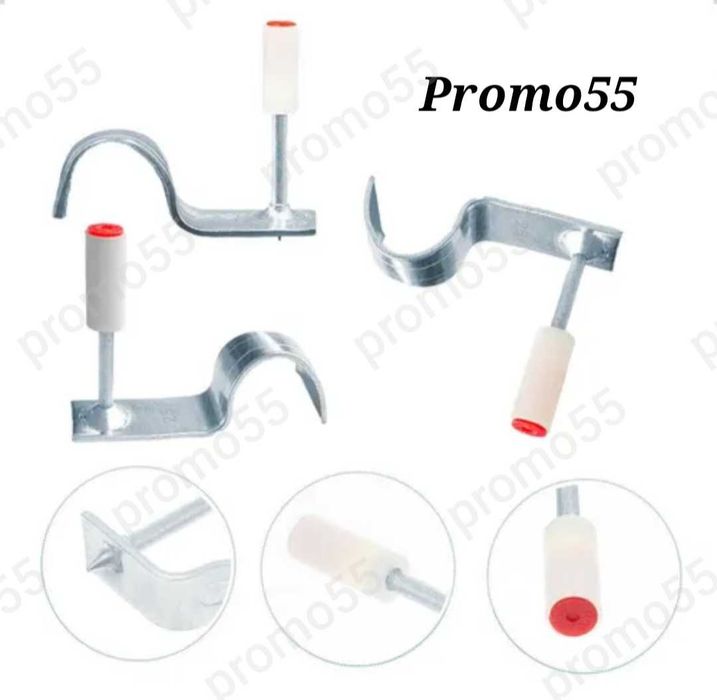 Професионални Кръгли Стоманени Пирони със Скоби за Тръби и Кабели