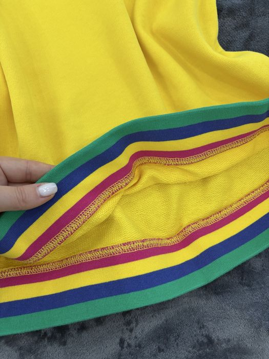 Benetton жълт суичър с качулка