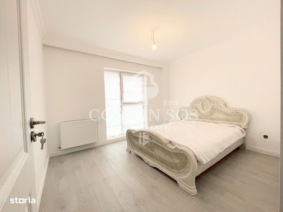 Apartament cu 3 camere de vanzare, cu gradina si parcare, Floresti