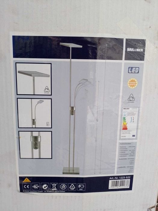 Vând lampa de podea cu lampa de lectură LED