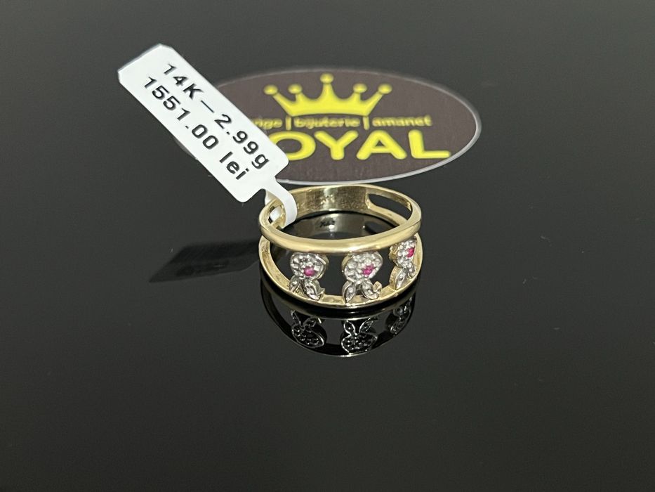 Bijuteria Royal CB : Inel dama aur 14K 585  2,99 grame
