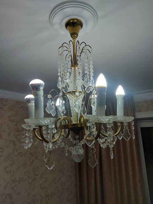 Люстра хрустальная 6 рожковая