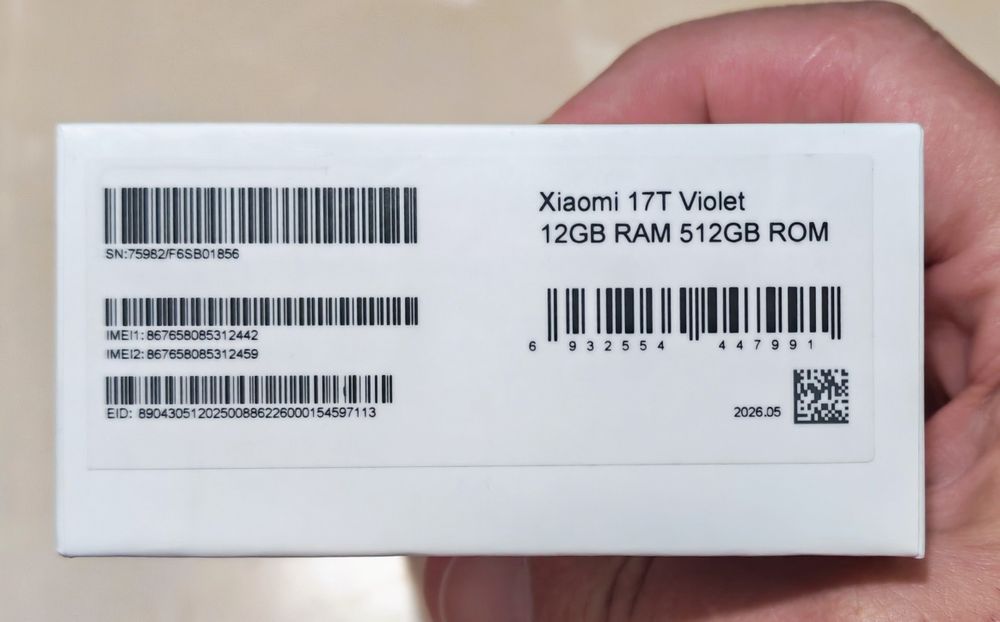 XIAOMI 17T 5G Violet 12/512 GB Dual Sim nou la cutie!