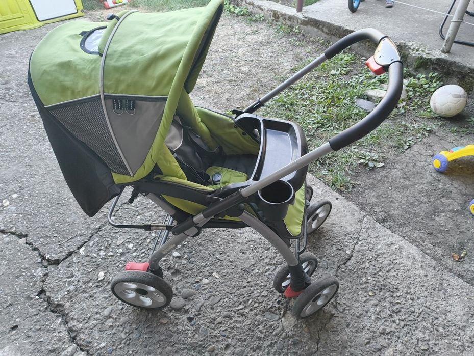 Carut sport cu maner reversibil