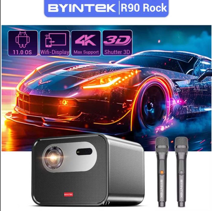 Biyntek R90 встречай твой проектор яркий,звонкий ,веселый просто друг