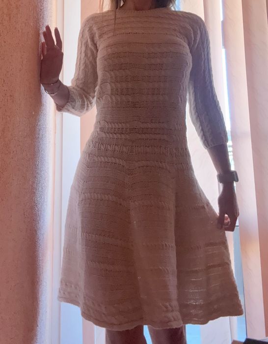 Dixie плетена рокля с вълна и алпака