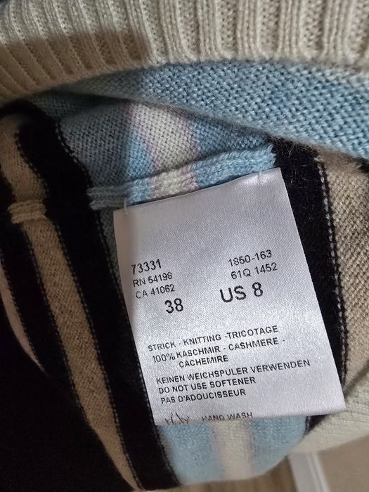 Pulover in anchior din casmir marime M