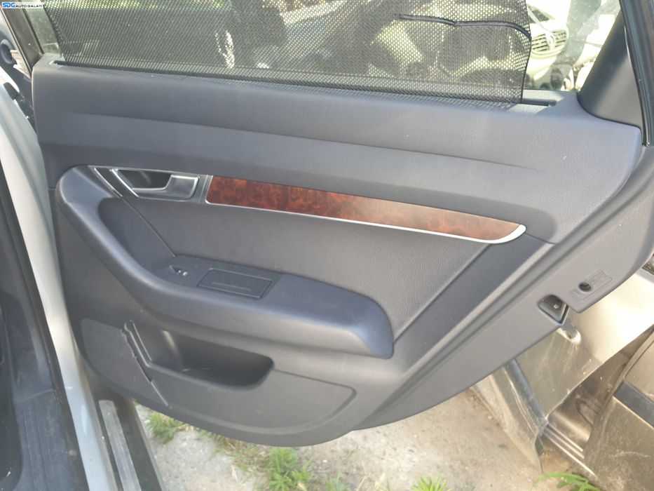 Panou Fata Usa Portiera Interioara Dreapta Spate Piele Neagra cu Defect Audi A6 C6 Break Combi Avant 2005 - 2011 [Q0692]