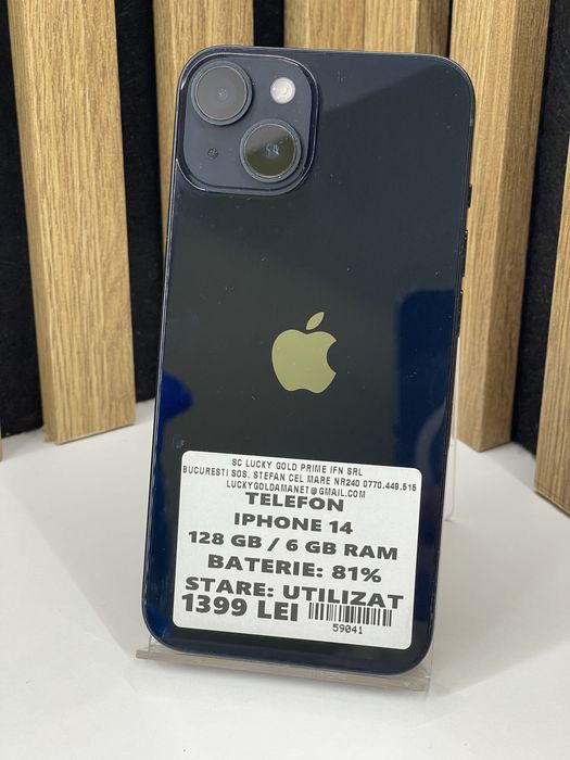 Iphone 14 128Gb 81% baterie Garantie / Factura #59041