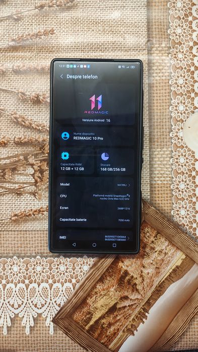Telefon gaming Red magic 10 pro 12 gb RAM/256 gb ROM