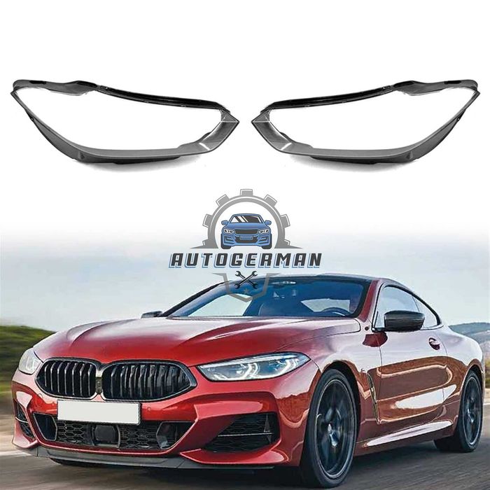 Капаци фарове BMW 8 Series G15 2019-2022 стъкло фар крушки БМВ 8 Серия G15 Xenon капак стъкло за фар преден фарове BMW стъкло за фар леща фар ксенон