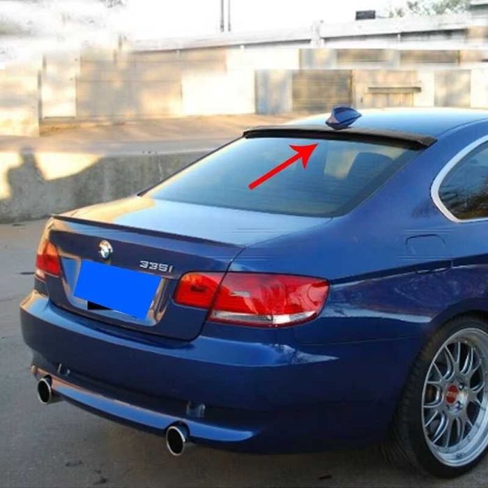 Eleron Luneta Lip Spoiler Geam BMW Seria 3 E92 Coupe, Negru Lucios