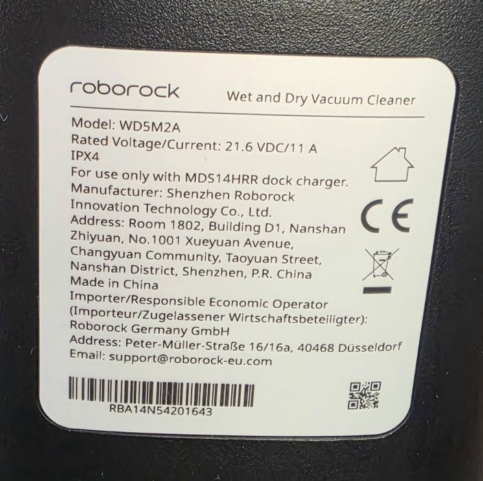 Правостояща прахосмукачка Roborock F25 2v1