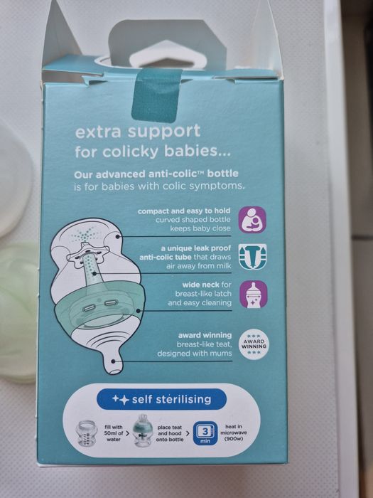 Томи Типи шишета с антиколик система