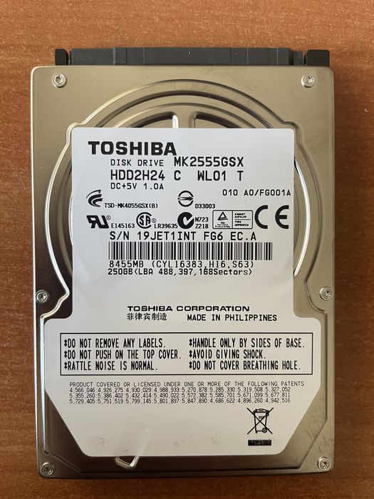 Hard disk laptop 1 TB si HDD 250 Gb