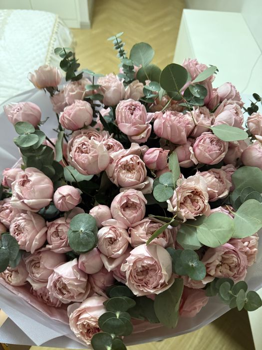 Цветы, кустовые розы