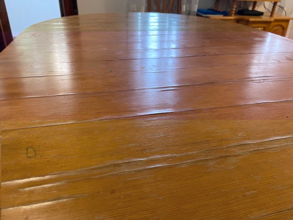 Трапезна маса масив овал разтегателна