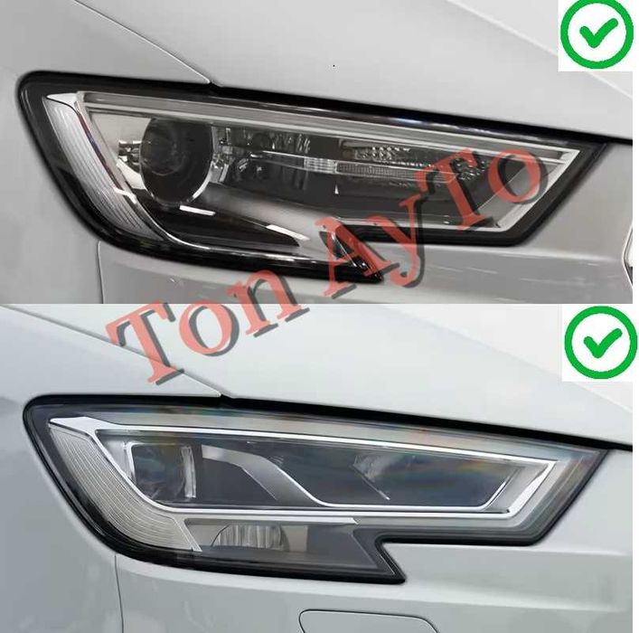 Капаци Фарове Ауди А3 Audi A3 S3 2017 - 2020 Стъкла Фарове Капаци