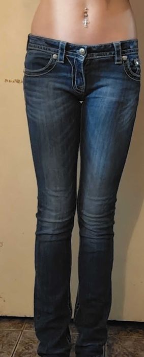 Автентични сини Miss me дънки с ниска талия