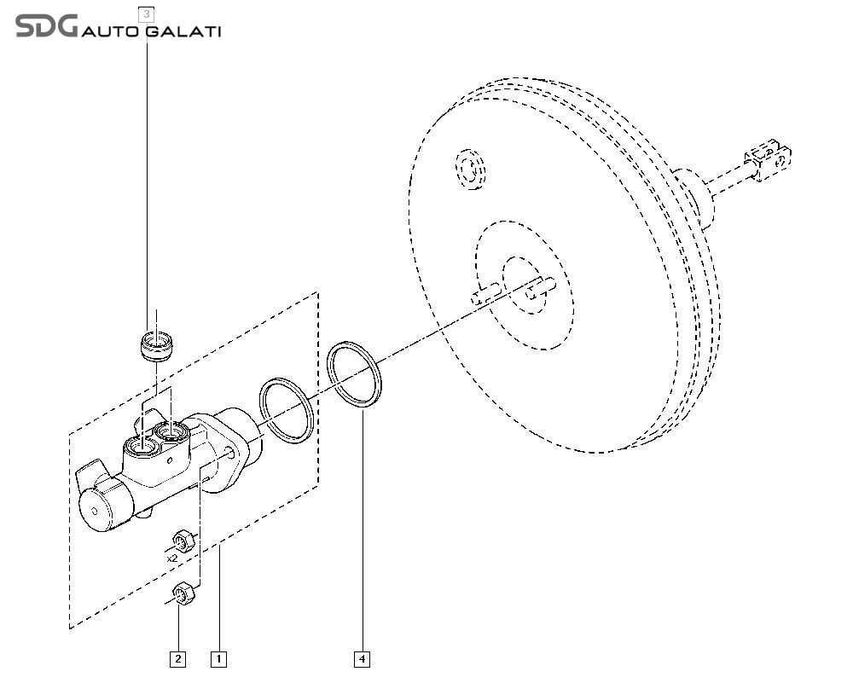 Tulumba Vacuum Vacuum cu Vas si Pompa Lichid Ulei Servofrana Servo Frana Renault Clio 3 2005 - 2014 Cod 8200837966 [C3721]