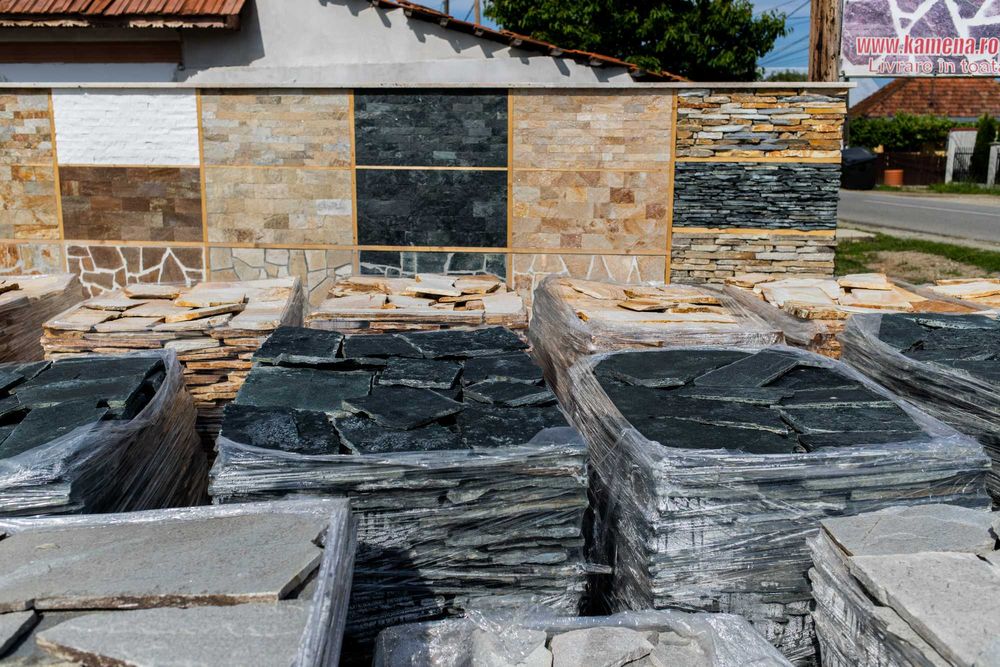 depozit piatra naturala decorativa travertin marmura granit pietricele