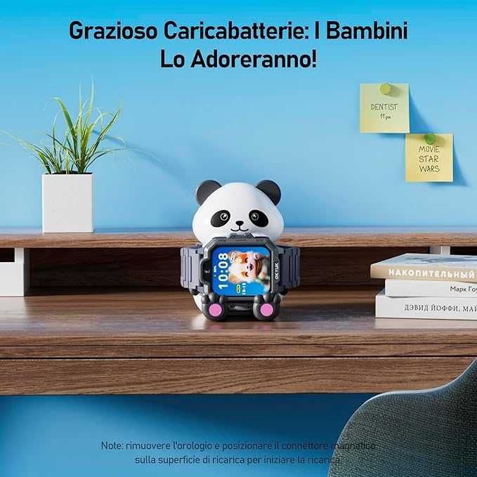 Детски смарт часовник OKYUK T17 детски смарт часовник GPS Черен Розов