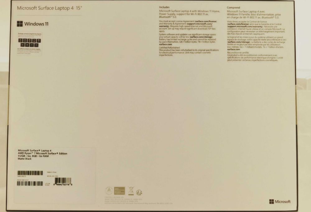 Microsoft Surface 4 Laptop 15 inch тъч скрийн / НОВ