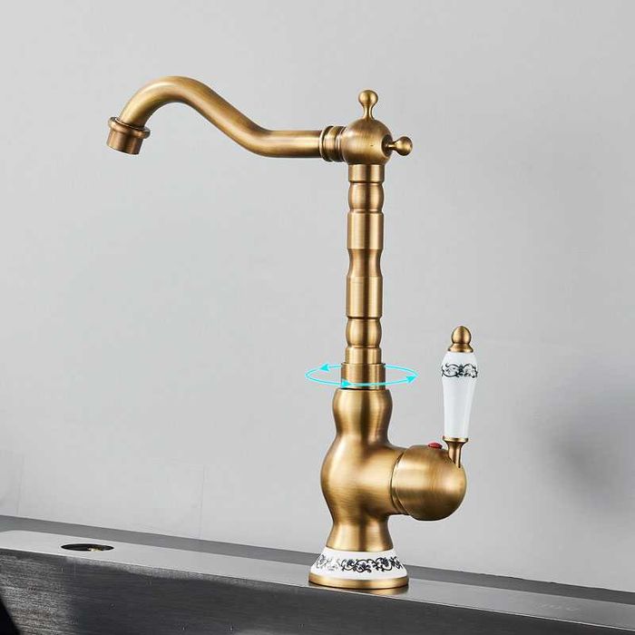 Baterie Antichizata Lavoar Chiuveta Baie Bucatarie Design Modern AR