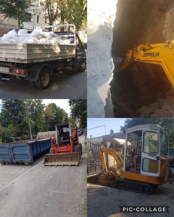 Transport moloz, CONTAINARE- Demolari, Debarasari case apartamente