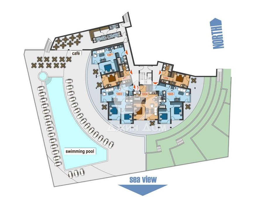Продава се Едностаен апартамент в Свети Влас - 40 кв.м за 585 €/кв.м - Снимка #5
