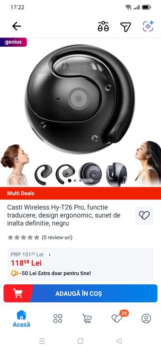 Casti Wireless Hy-T26 Pro