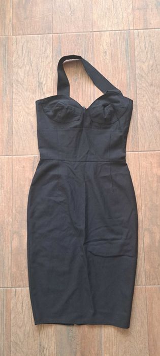 Черна коктейлна рокля EU 34, 36