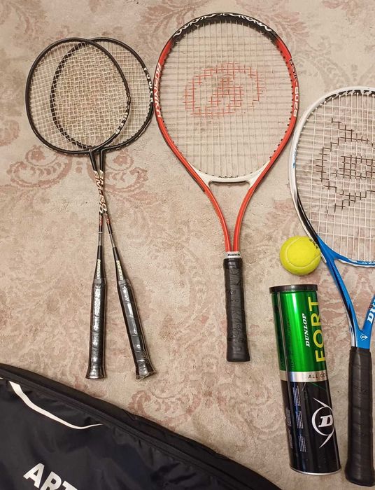 Set Tenis Racheta Dunlop set Badminton Geanta tenis Artengo