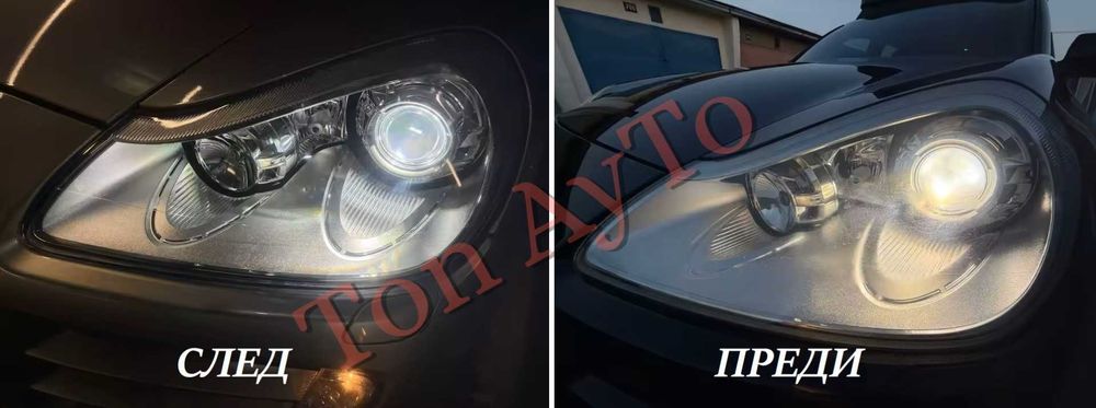 Капаци Фарове Порше Кайен Porsche Cayenne 2007 - 2010 Капаци Фарове Стъкла