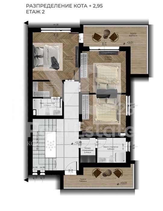 Къща с двор и паркомясто в затворен комплекс в село Войводиново!