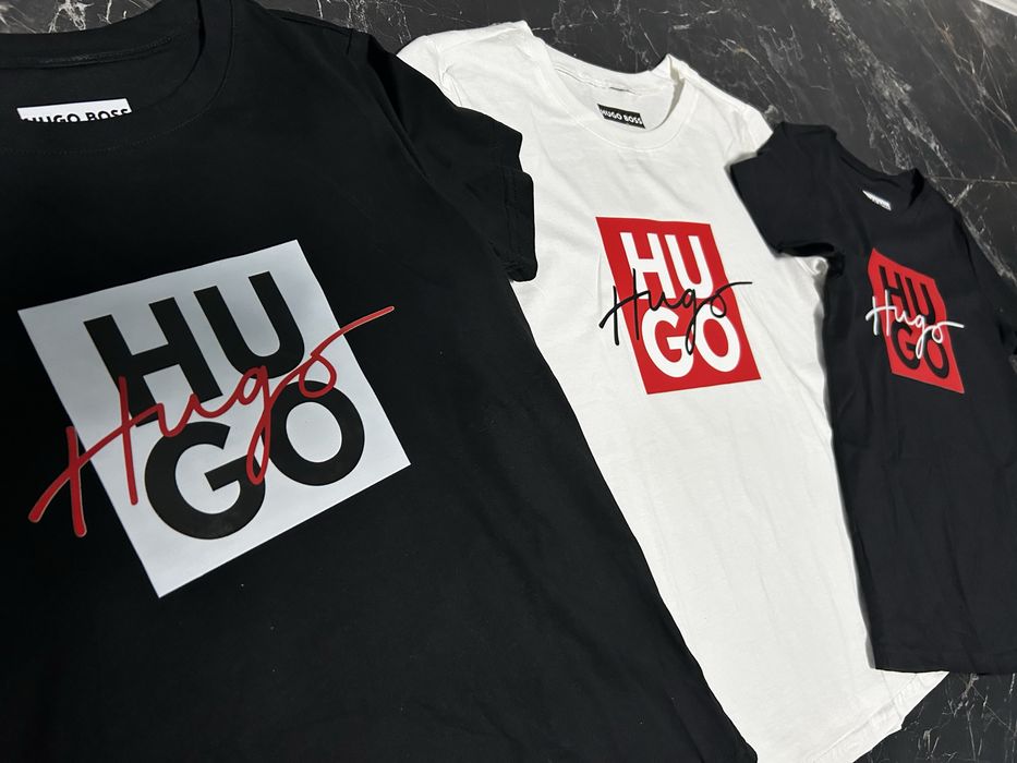 HUGO BOSS Дамска тениска с лого, размери S и М