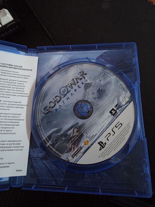 Продам диск God of war рагнарек