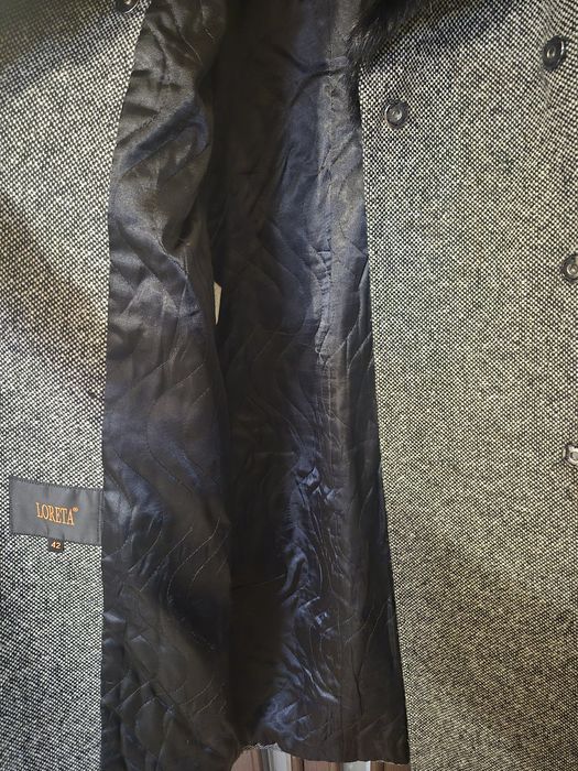 Зимнее пальто с норковым воротником