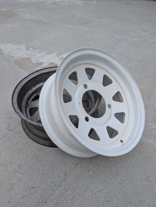 Pereche 2 Jante Tablă Dacia Papuc / ARO 10 R14 – Prindere 3 Prezoane