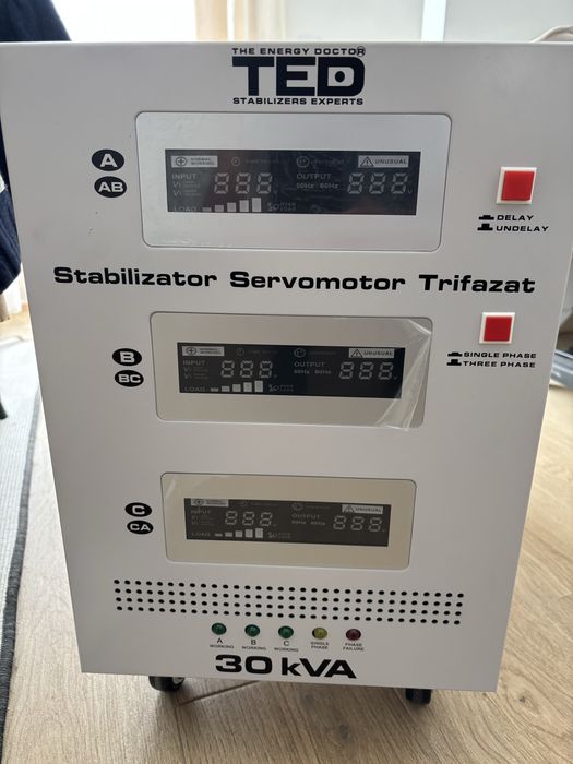 Stabilizator de tensiune trifazic 30kVa