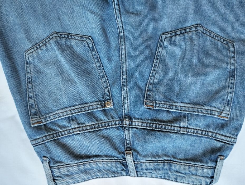 Широки дънки с висока талия Размер 34