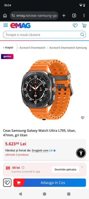 Ceas Samsung Galaxy watch ultra