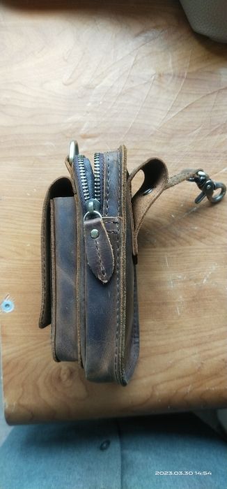 Сумка подвесная кожаная