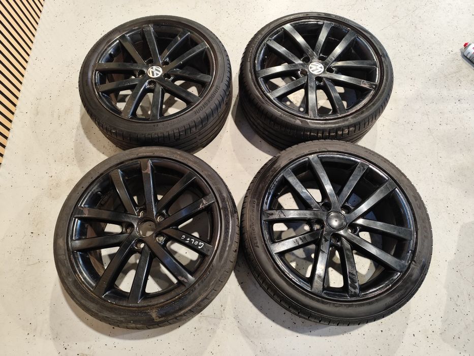 Set jante R18 Audi vw Skoda Seat 5x112 cu anvelope vara et51