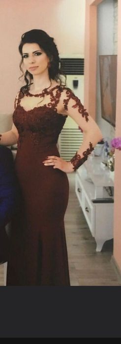 Абитуриентска/Официална рокля бордо