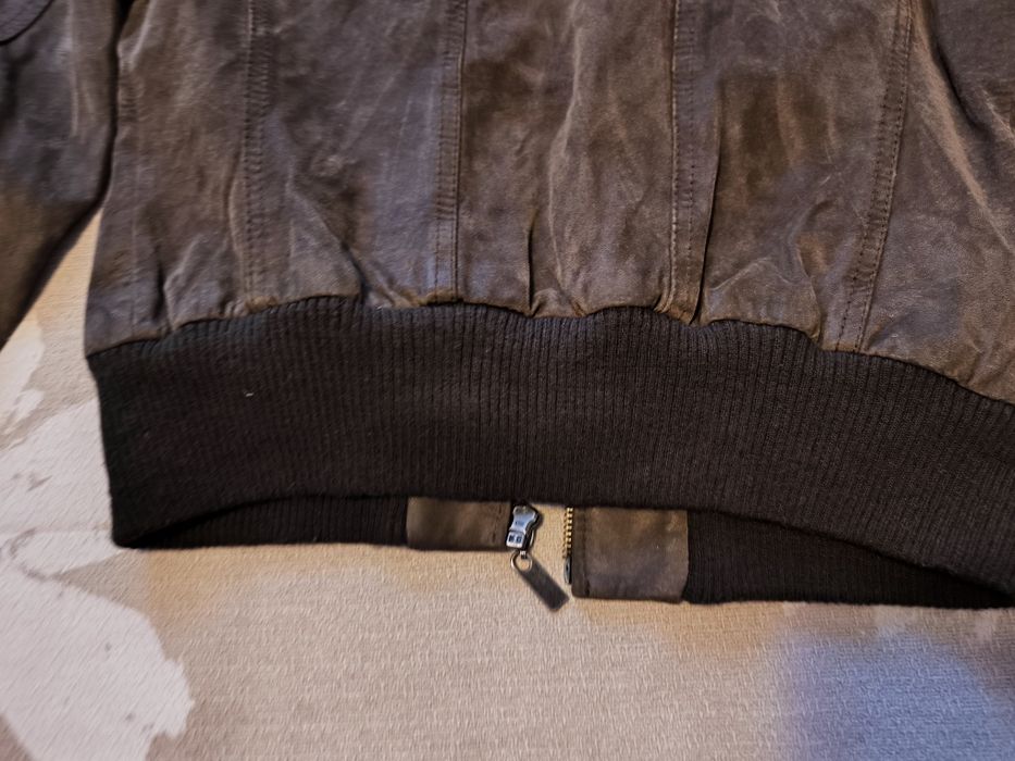 Geaca piele naturala intoarsa One Street 38(M)