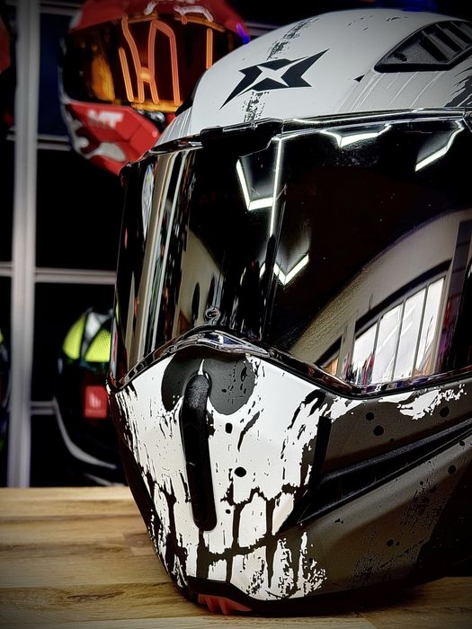 Casca Moto Modulabila / Flip-Up Axxis Ghost Fighter D29/B2 Gri Mat